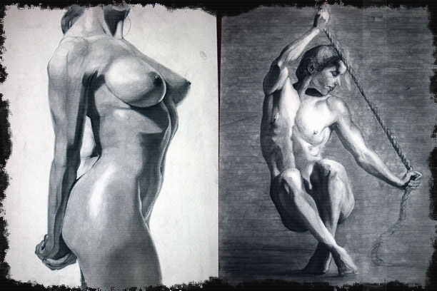 :// 2 18x24 work from photos copyrighted  Boris Vallejo and Julie Bell. ...