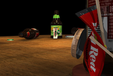 Big Red is lurking, waiting for his moment