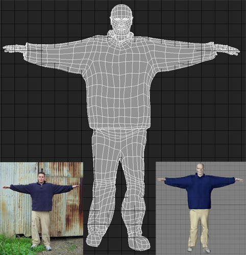 Front of Model with reference